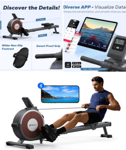 magnetic rowing machine